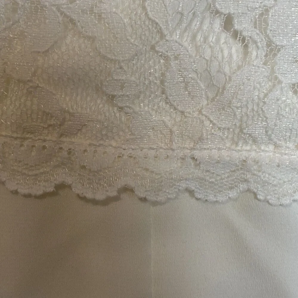 Jessica McClintok Vintage Christening Lace Embroidered Baptism Dress Size 6
